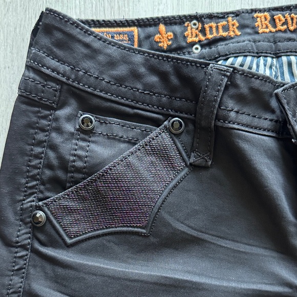 Rock Revival Black Skinny Jeans - Picture 5 of 15